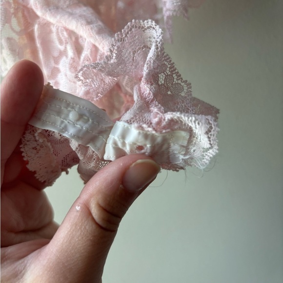Vintage light pink laced baby doll size S - Picture 5 of 7